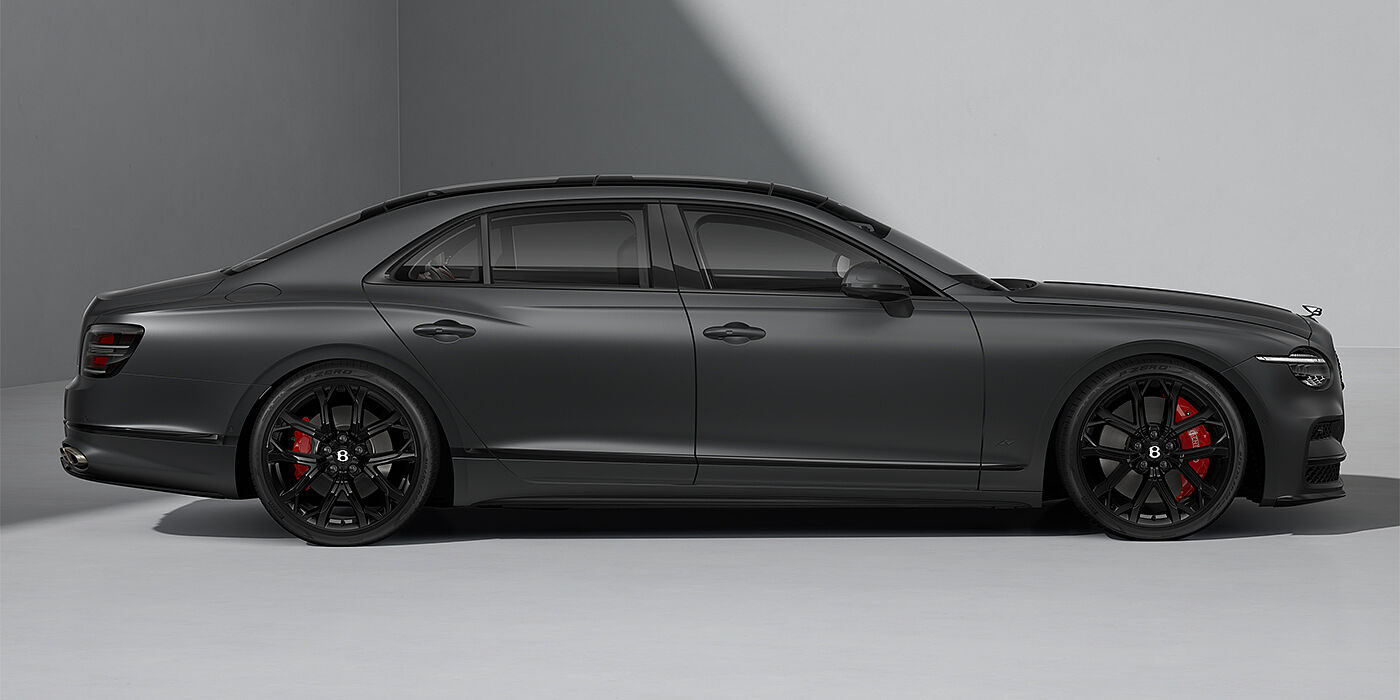 Bentley Berlin New Bentley Flying Spur S sedan in Anthracite Satin  paint profile with 22" Sports  wheels