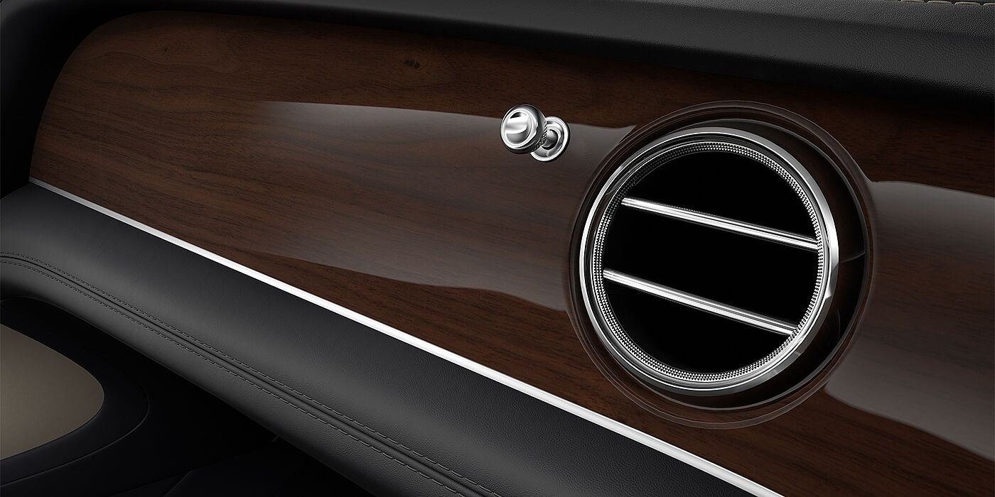 Bentley Berlin Bentley Bentayga EWB SUV veneer detail in Crown Cut Walnut