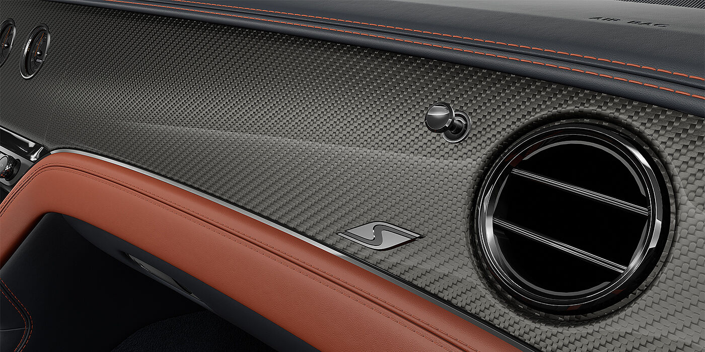 Bentley Berlin Bentley Continental GTC S convertible Carbon Fibre veneer detail