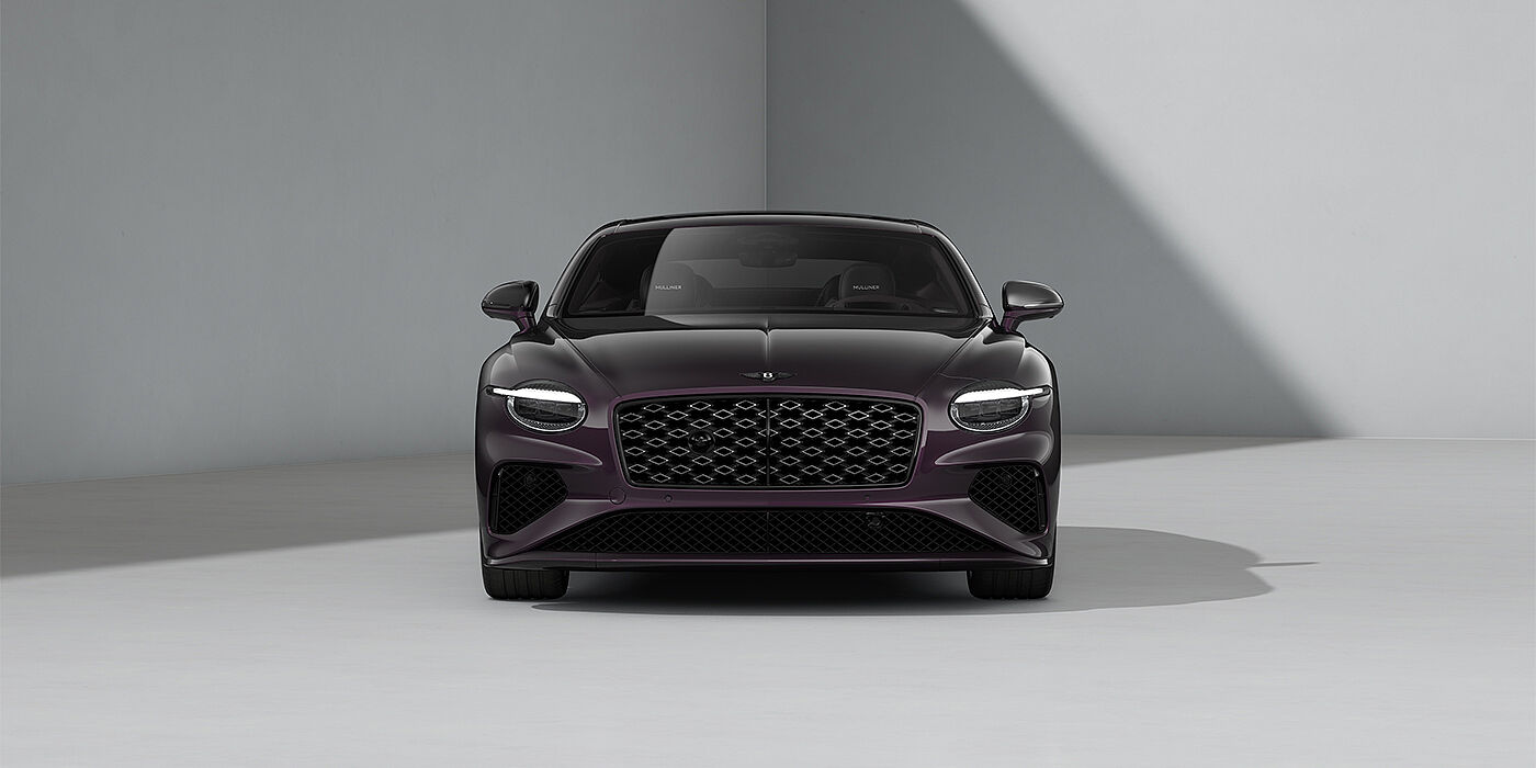Bentley Berlin Bentley Continental GT Mulliner coupe in Damson paint and 22" Mulliner wheels - full front 3/4
