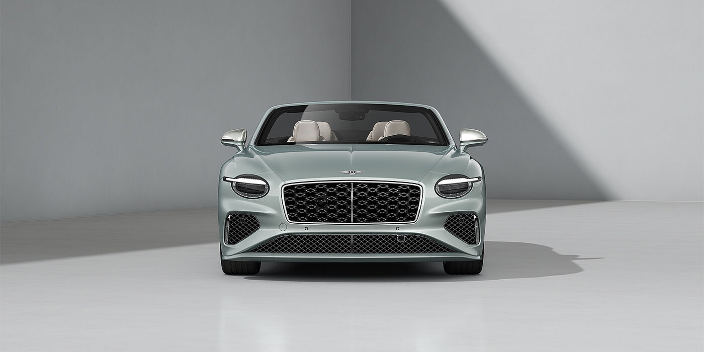 Bentley Berlin Bentley Continental GTC Mulliner convertible in Breeze paint and 22" Mulliner wheels - full front