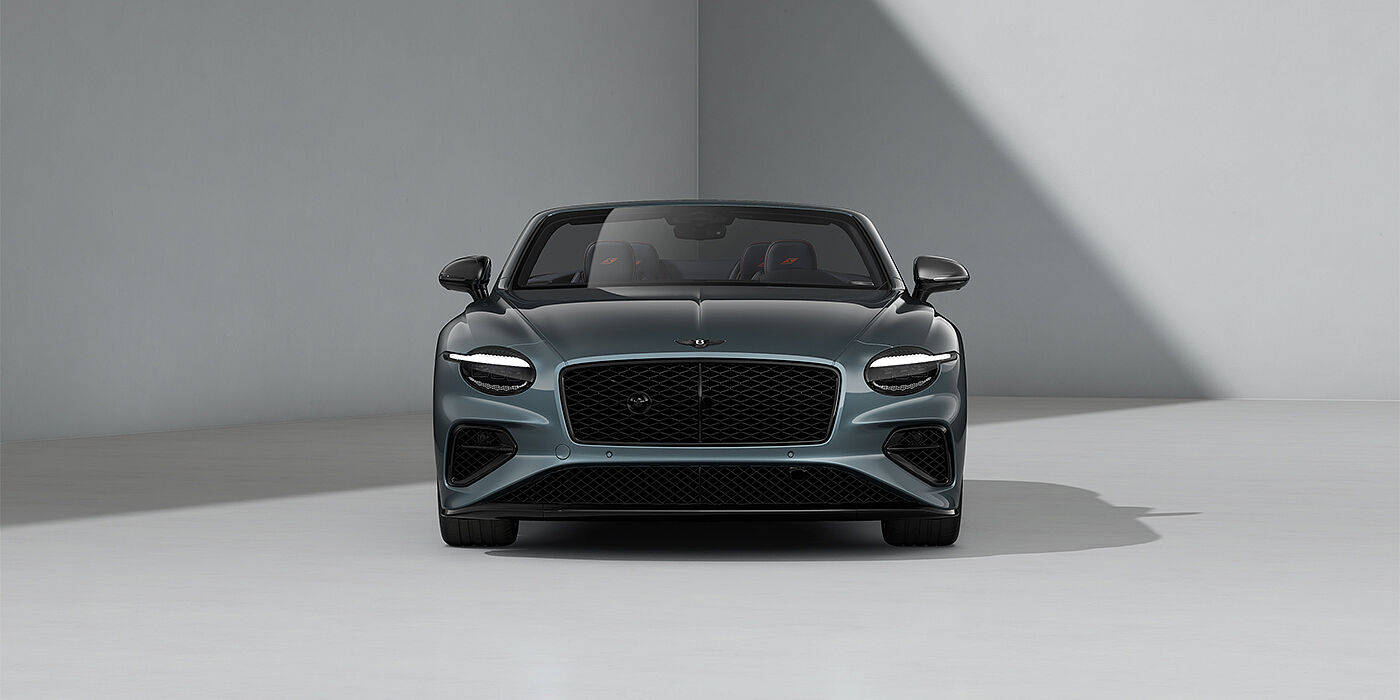 Bentley Berlin Bentley Continental GTC S convertible in Thunder paint and 22" ten swept spoke wheels - full front