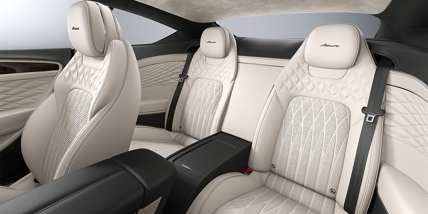 Bentley Berlin Bentley Continental GT Azure coupe rear interior in Linen and Cumbrian Green hides