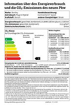 Bentley Continental GT Speed 2025 information über den energieverbrauch und die co2-emissionen des neuen pkw