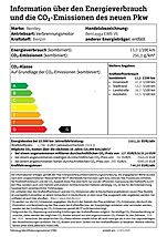 Bentley EWB 2025 information über den energieverbrauch und die co2-emissionen des neuen pkw