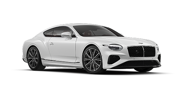 Bentley Berlin Bentley Continental GT coupe in Snow Quartz paint and 21" Ten Spoke wheels - front 3/4