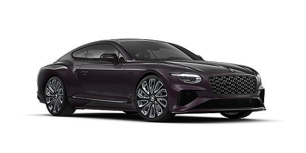 Bentley Berlin Bentley Continental GT Mulliner coupe in Damson paint and 22" Mulliner wheels - front 3/4