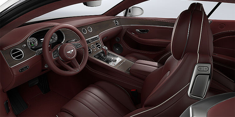 Bentley Berlin Bentley Continental GT coupe front interior in Cricket ball hide