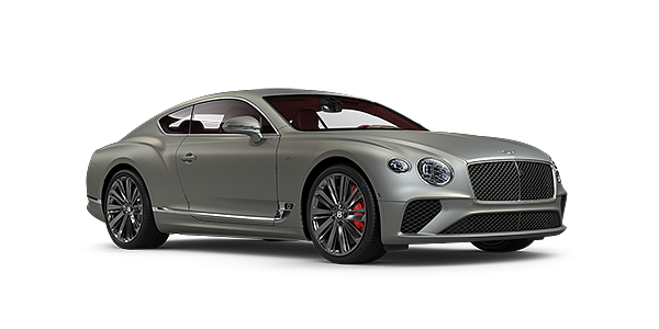 Bentley Berlin Bentley GT Speed coupe in Extreme Silver paint front 34