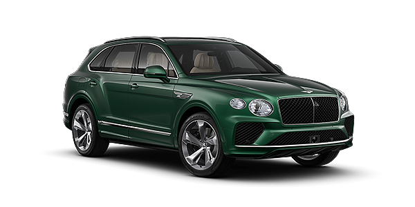 Bentley Berlin Bentley Bentayga SUV in Verdant paint and 22" Five Spoke Directional Polished wheels – front 3/4