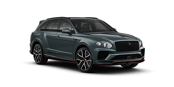 Bentley Berlin Bentley Bentayga Speed SUV in Storm Grey Satin paint and 23" Black Painted and Bright Machined Wheels – front 3/4