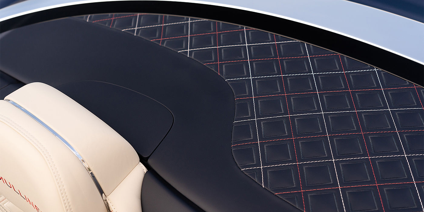 Bentley Berlin Bentley Continental GTC Mulliner convertible seat and cross stitched tonneau cover